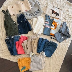 Toddler Mix & Match Clothing Bundle - Neutral & Playful Prints